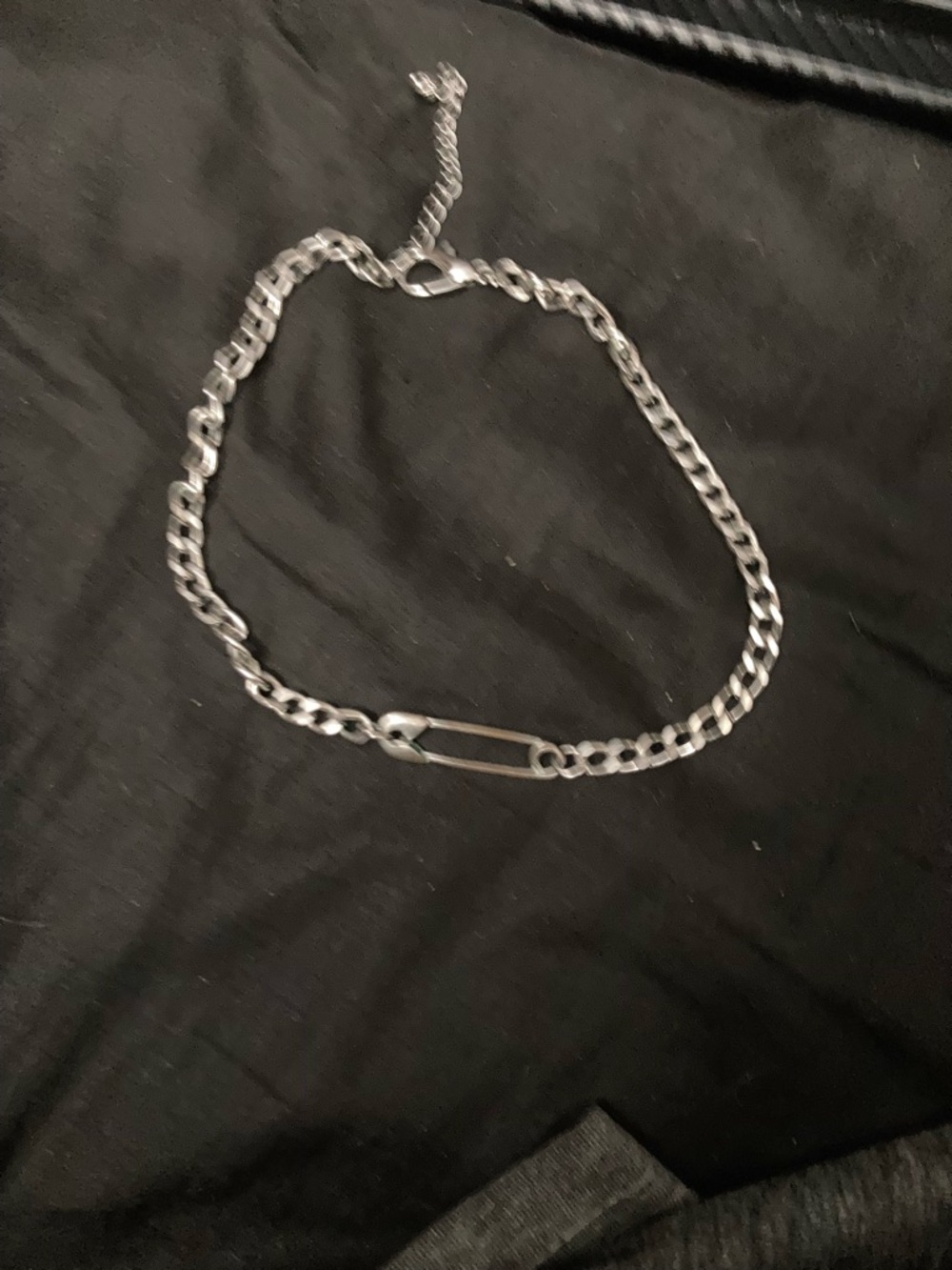 Safety Pin Chain Choker / Collar